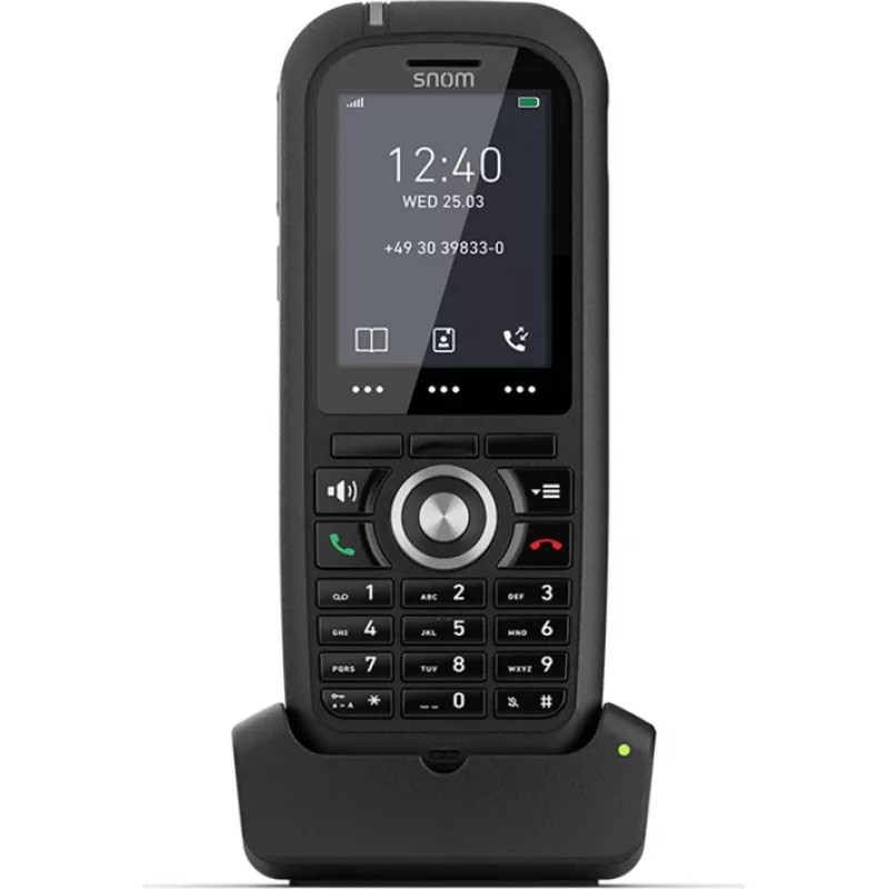 Snom M80 DECT telefónny handset s zobrazením čísla čierna