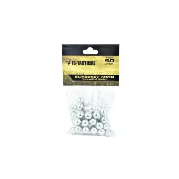 JS Tactical oceľová guľôčka do praku 9,5 mm - 50 ks