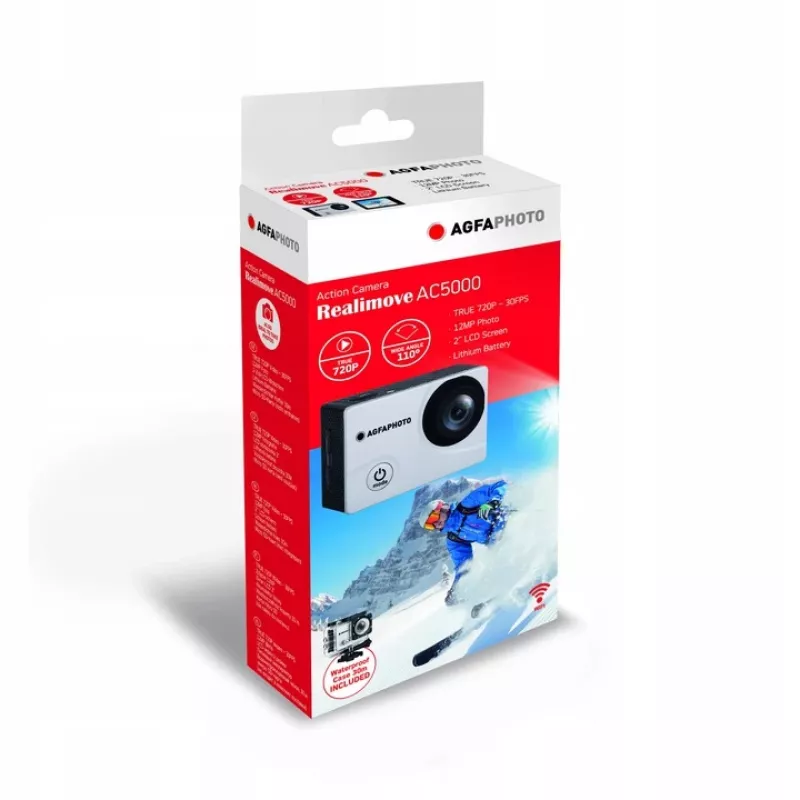 Športová akčná kamera AgfaPhoto Realimove AC5000 12 MP Full HD Wi‑Fi