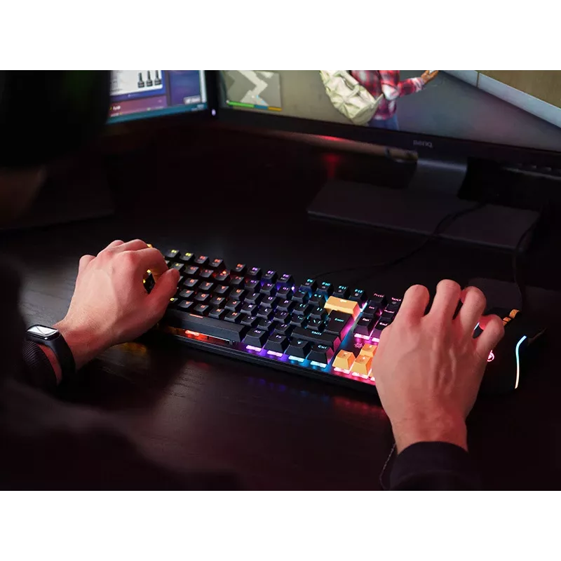 Tracer HORNET 87 klávesnica myš v cene gaming USB QWERTY anglická čierna, žltá