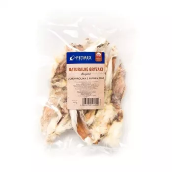 PETMEX pamlok na žuvanie pre psov králičie ucho srsťou 100g