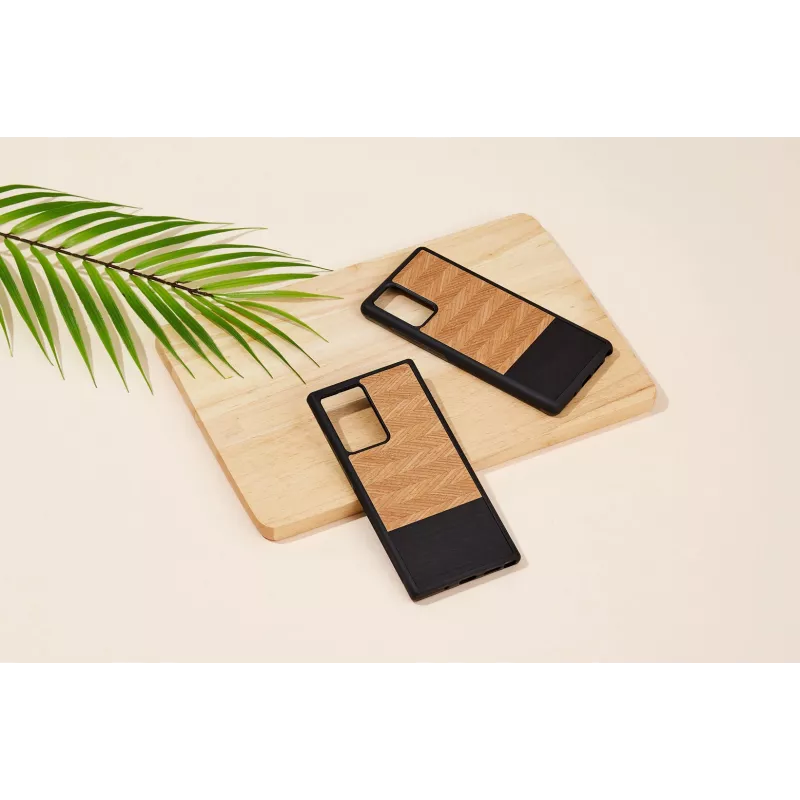Puzdro na smartphone Man and Wood Galaxy Note 20 rybia kosť Nero čierna