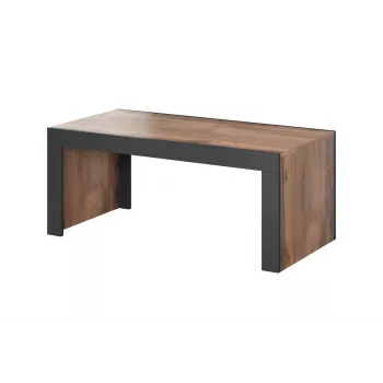 Cama MILA lavica/stolík 120x60x50 dub wotan + antracit