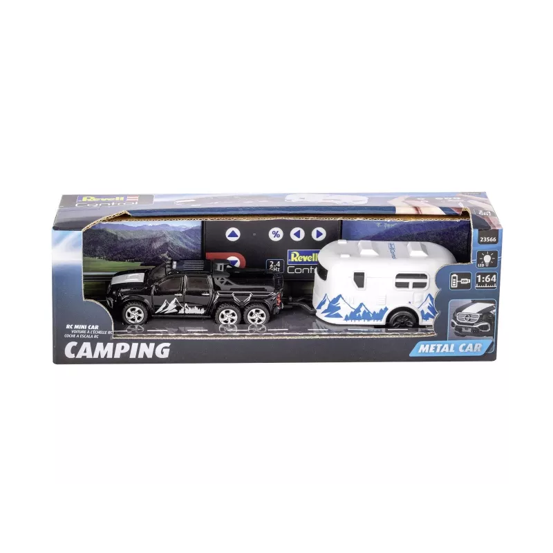RC auto s karavanom REVELL 23566 — diaľkovo ovládaný mini model, na batérie, hračkárske vozidlo