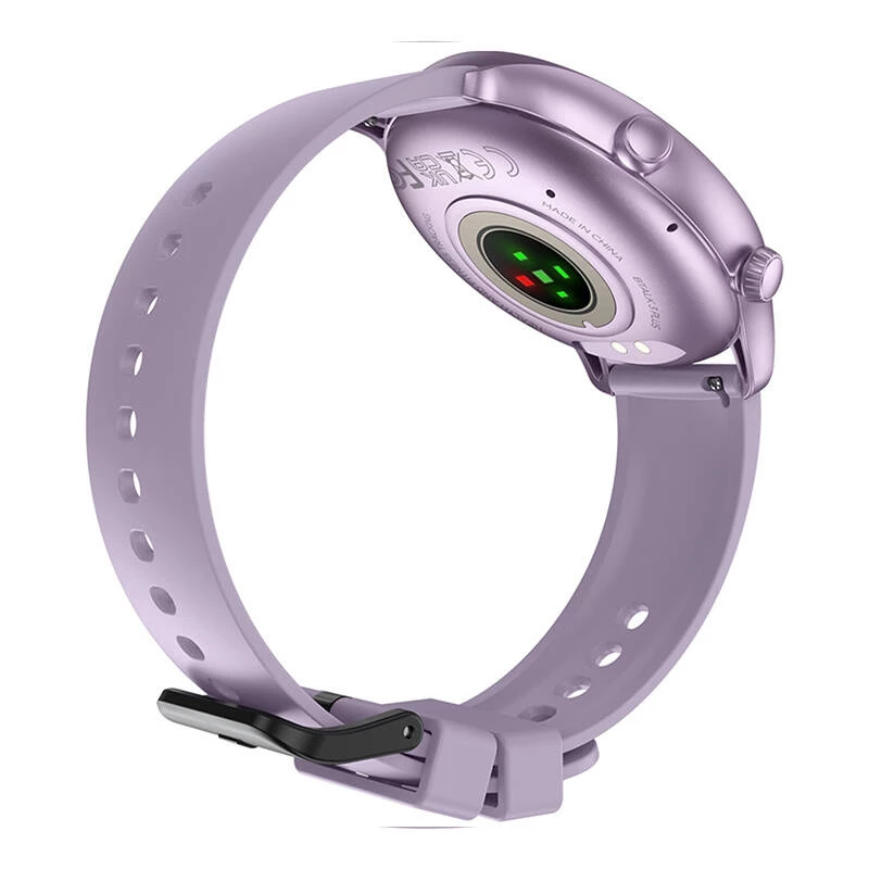 Smartwatch Zeblaze Btalk 3 Plus – 1,39 palca (3,53 cm) IPS 360×360 px, dotykový displej, silikónový náramok, fialová