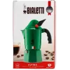 Moka kanvica BIALETTI Moka BREAK ALPINA — 3 šálky, zelená, hliník, bakelitová rukoväť