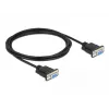 Sériový kábel DeLOCK 86604 čierny 10 m RS-232 Sub-D9