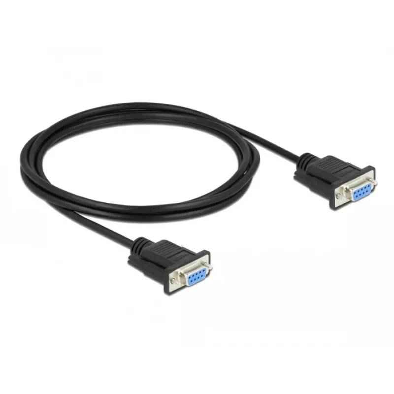 Sériový kábel DeLOCK 86604 čierny 10 m RS-232 Sub-D9