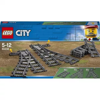 Stavebnica LEGO City 60238 – výhybka a príslušenstvo pre stavebnice