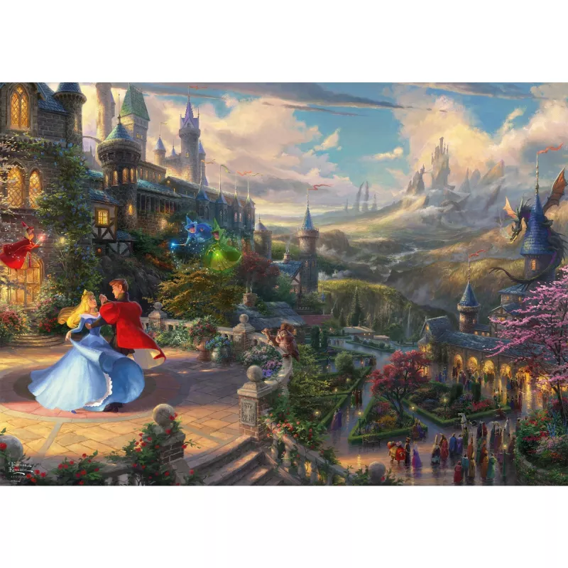 Puzzle Schmidt Spiele Thomas Kinkade Studios Disney Dreams Collections Šípková Ruženka 1000 dielikov