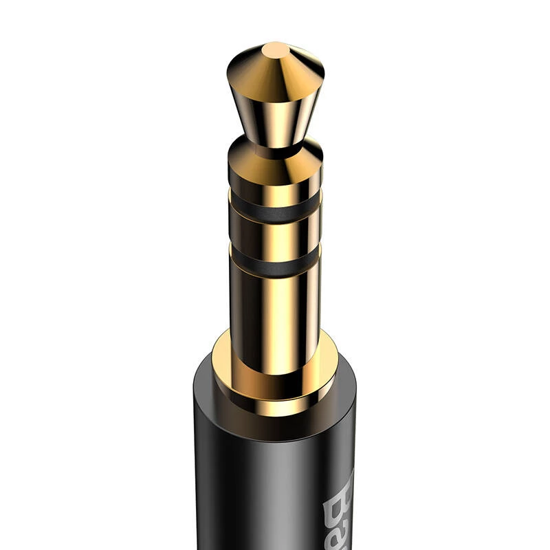 Baseus Yiven audio kábel USB-C na minikonektor 3,5 mm, 1,2 m (čierny)