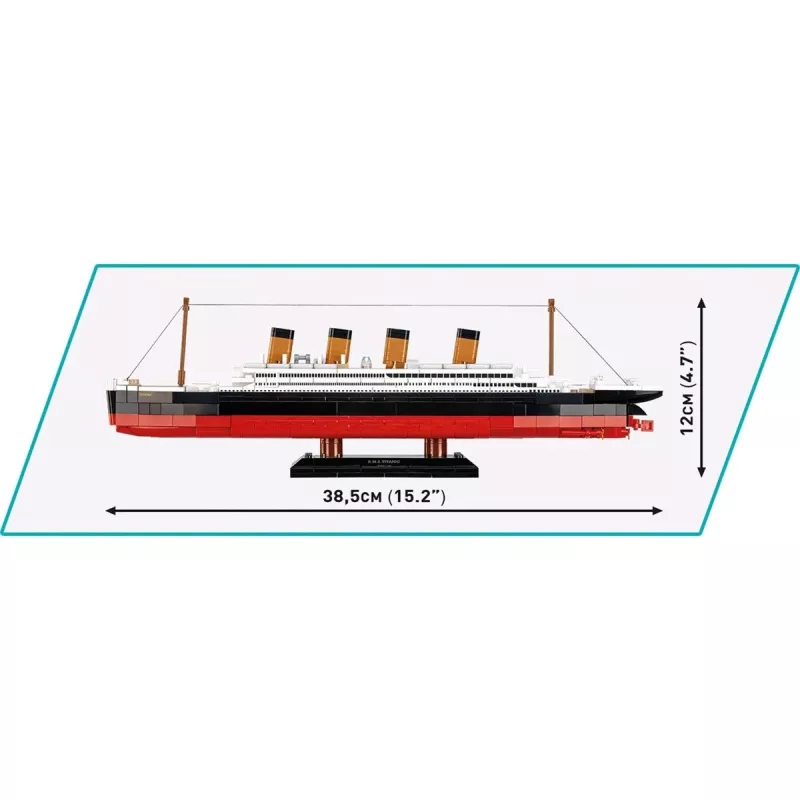 Stavebnica Cobi R.M.S. Titanic model 593 dielov COBI-1680 — modelové kocky v mierke