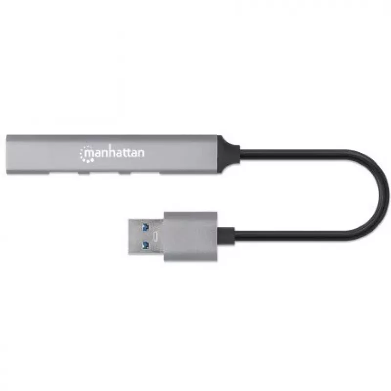 Manhattan USB-A 4-portový hub, 4x USB-A porty (1x 5 Gbps USB 3.2 Gen1…