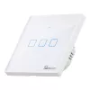 Nástenný inteligentný svetelný vypínač Sonoff T2 EU TX 3-kanál Wi‑Fi + RF 433 ovládanie