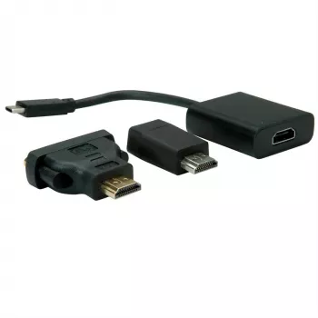 VALUE - externý video adaptér - USB-C 3.1 - HDMI - čierny