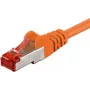 Wentronic Goobay CAT 6 patch kábel, S/FTP (PiMF), oranžový, 7,5 m – LSZH bez halogénov, meď (93477)