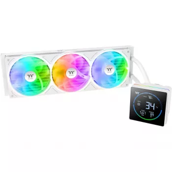 Kvapalinový chladič CPU THERMALTAKE TH360-S V3 ARGB Sync AIO Snow Edition, 360 mm, ARGB, All-in-One