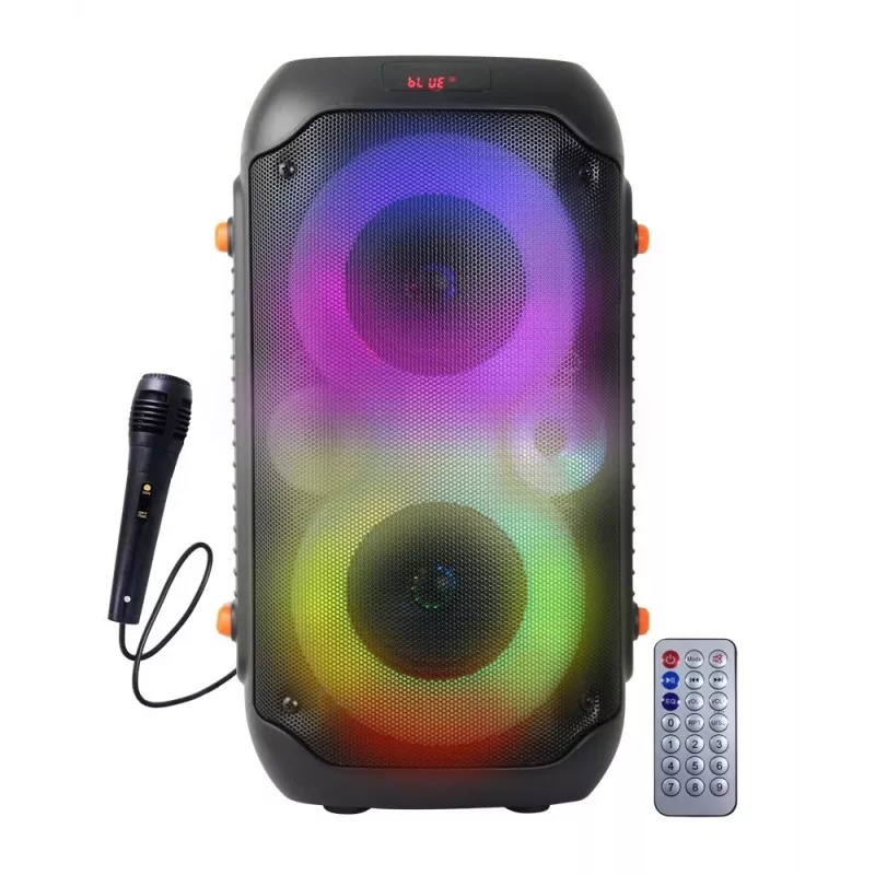 Esperanza EP156 BT FM LED RGB KARAOKE reproduktor čierny 20W