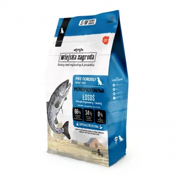 WIEJSKA ZAGRODA Monoprotein Salmon S/M - suché krmivo pre psov - 6kg