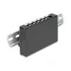 DELOCK zaslepovací panel 6-port pre Keystone RJ moduly, čierny, kov, pre montáž na stôl/stenu/lištu DIN