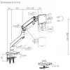 SBOX LCD držiak LCD-C49 pre 17–49 palcové obrazovky, do 20 kg, VESA 100x100