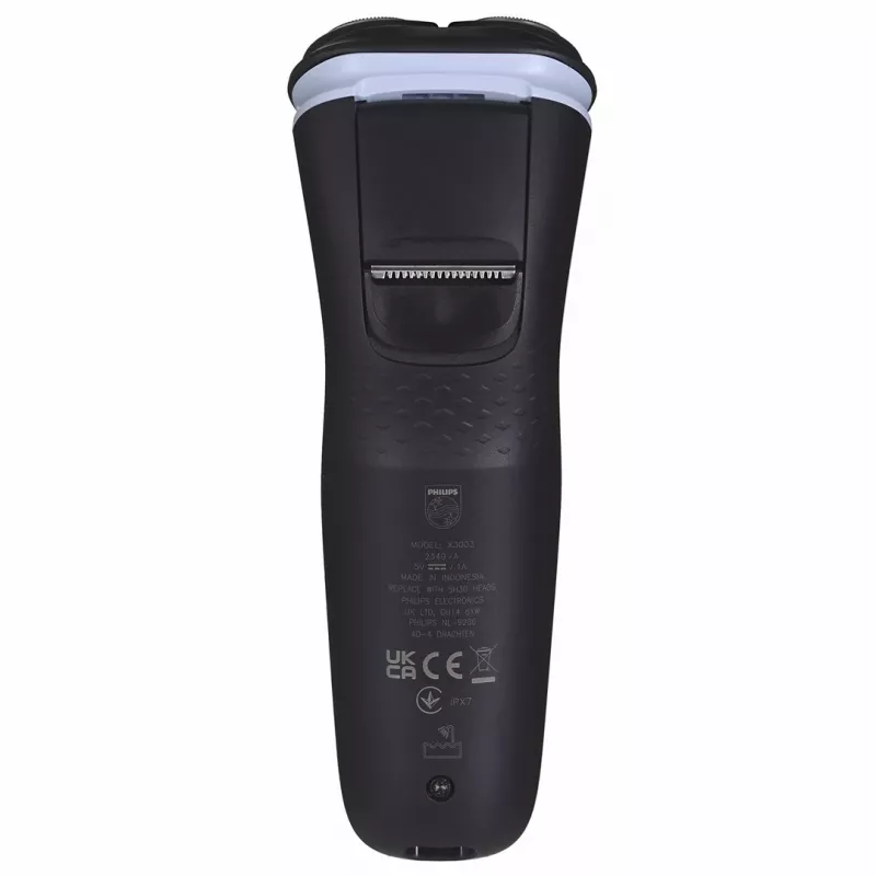 Elektrický rotačný holiaci strojček Philips 3000X Series X3003/00 — 3-hlavový, mokré & suché, NiMH batéria, 40 min. výdrž