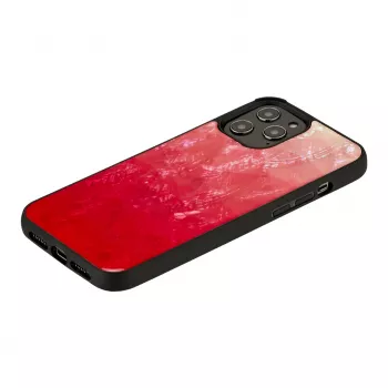 Ochranné puzdro iKins pre Apple iPhone 12 Pro Max – Pink Lake s čiernymi akcentmi