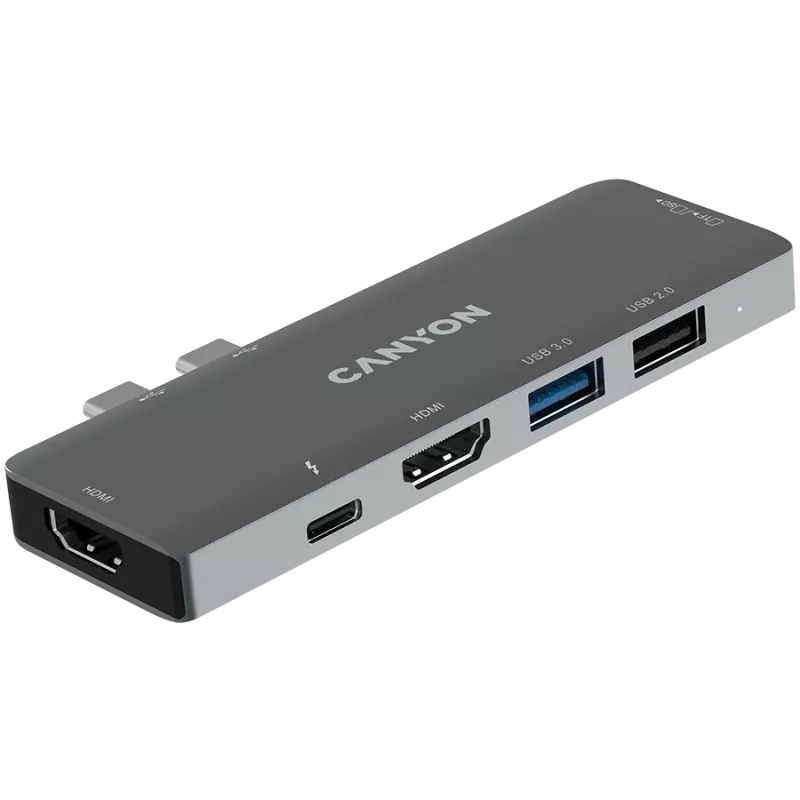 Canyon DS-5 USB 2.0 Type-C sivý SD čítačka kariet 60 Hz