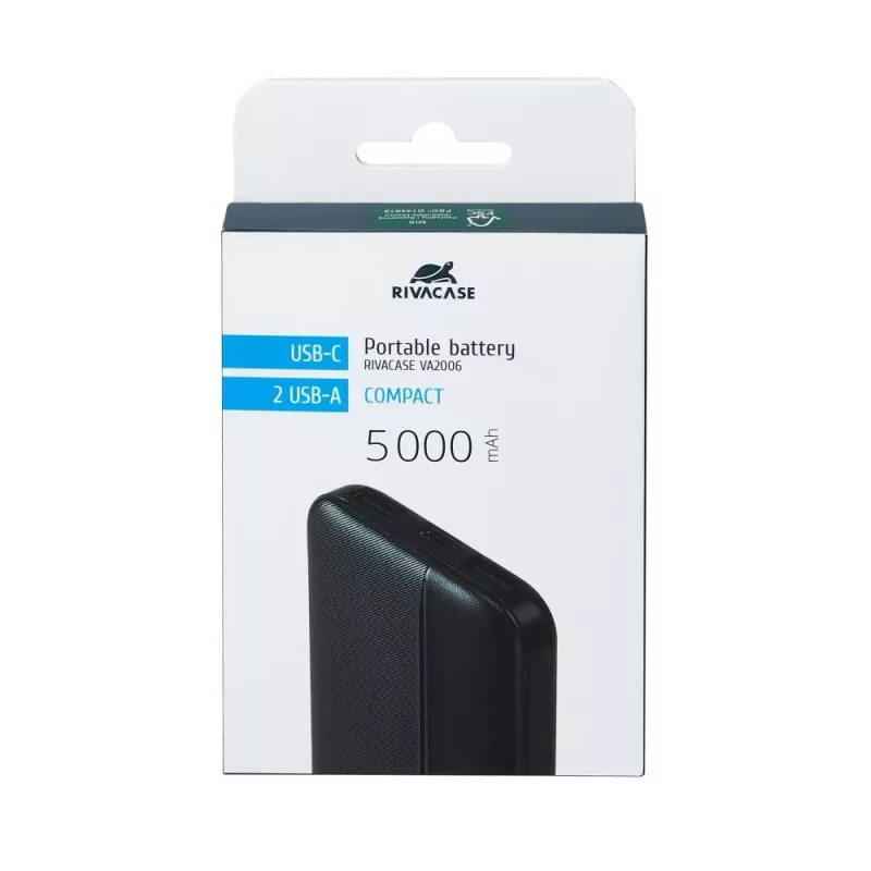 Powerbank USB 5000MAH/VA2006 čierna Rivacase