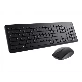 DELL klávesnica a myš - KM3322W - ukrajinská (QWERTY), plná veľkosť (100 %), bezdrôtová, RF Wireless, QWERTY, čierna, myš súčasťou