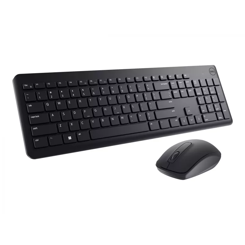 DELL klávesnica a myš - KM3322W - ukrajinská (QWERTY), plná veľkosť (100 %), bezdrôtová, RF Wireless, QWERTY, čierna, myš súčasťou