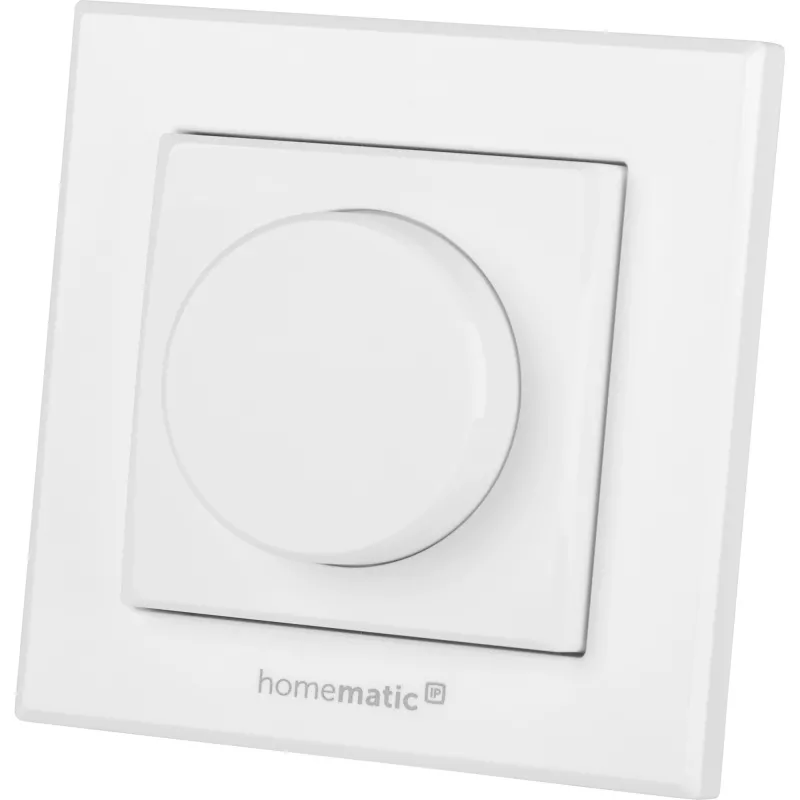 Vypínač svetla Homematic IP HMIP-WRCR otočný biely 55x55x27 mm