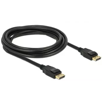 Delock - DisplayPort kábel - DisplayPort (M) na DisplayPort (M) - 3 m - uzamykateľný - čierny