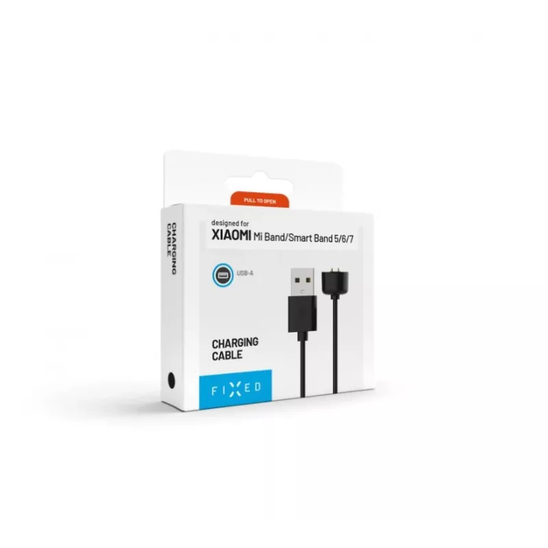 Nabíjací kábel FIXED pre Xiaomi Mi Band 5/6/7 — USB-A na proprietárny konektor, 1 m