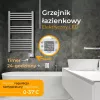 Elektrický kúpeľňový radiátor Adler AD 7824 600 W, biela, IP24, na stenu, 500×900 mm