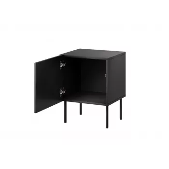 Nočný stolík Cama Meble SIENA sada 2 ks, 44,5×40×59 cm, čierna matná, MDF a drevotrieska