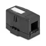 Delock 85840 Prázdne puzdro Keystone, 1-portové, s magnetickou základňou, čierne