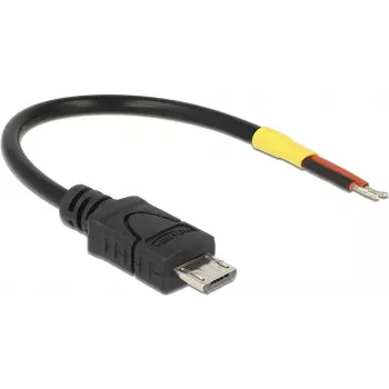 USB kábel DeLOCK 82697 Micro-USB B 0,1 m čierny