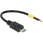 USB kábel DeLOCK 82697 Micro-USB B 0,1 m čierny