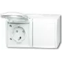BUSCH JAEGER 2084-0-0723 - CEE 7/3 - 2P+E - biela - IP44 - 250 V - 16 A