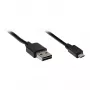 GoodConnections prepojovací kábel USB 2.0 EASY konektor samec A na konektor samec Micro B, čierny, 3 m