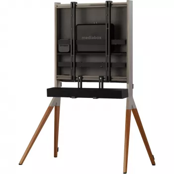 One for All Falcon Universal WM 7481 - stojan - pre LCD TV / soundbar - orech, antracit - veľkosť obrazovky: 81,3–177,8 cm (32–70)