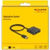 Delock - rozbočovač/prepínač videa - 8K, obojsmerný - 2 x DisplayPort - desktop (18906)