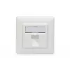 Digitus | nástenná doska pre keystone moduly, nemecký typ, stredná doska 50x50 mm, rám 80x80 mm | DN-93811