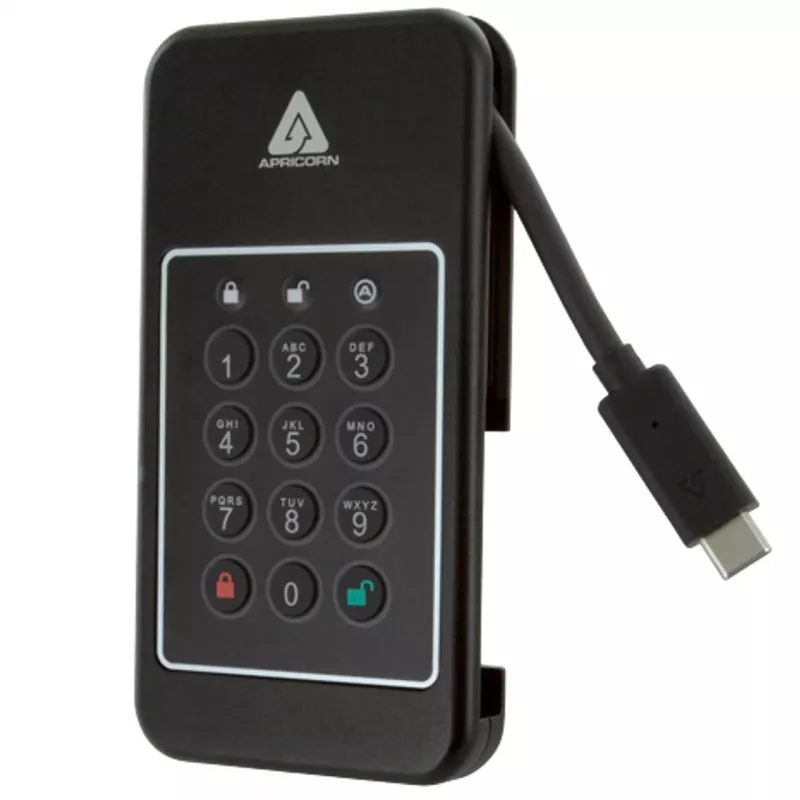 Apricorn Aegis NVX - SSD - 500 GB - USB 3.2 Gen 2 - TAA-konformné (ANVX-500GB)