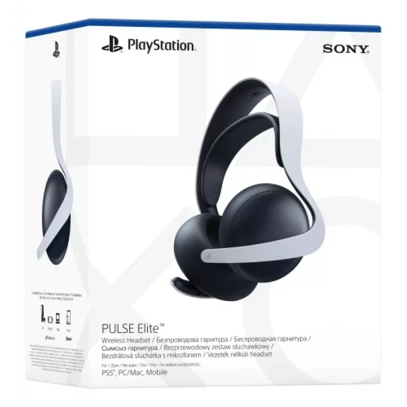 Sony PULSE Elite headset káblový & bezdrôtový hlavový most herný Bluetooth nabíjacia stanica čierna, biela