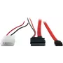 Inter-Tech - SATA adaptér - Slimline SATA na interné napájanie, 4-pin, SATA - 15 cm - červený (88885323)