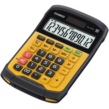 CASIO kalkulačka Office vodotesná WM-320MT-S, 12-miestny displej. Odnímateľná klávesnica, 108,5 x 168,5, stupeň odolnosti proti vode a prachu: IP54