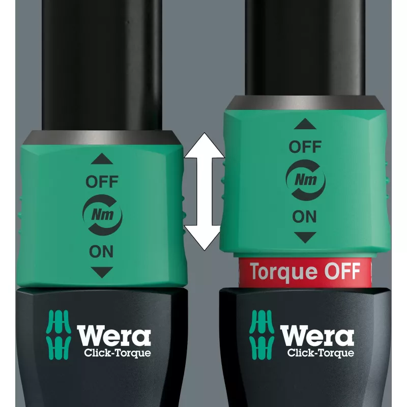 Wera Click-Torque Lock C3 05075692001 momentový kľúč s prepínateľnou račňou, 1/2 palca, 40–200 Nm, čierno-zelený