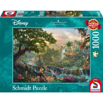 Puzzle Schmidt Spiele 4059473 — 1000 dielikov, Dschungelbuch kreslené, šírka 693 mm